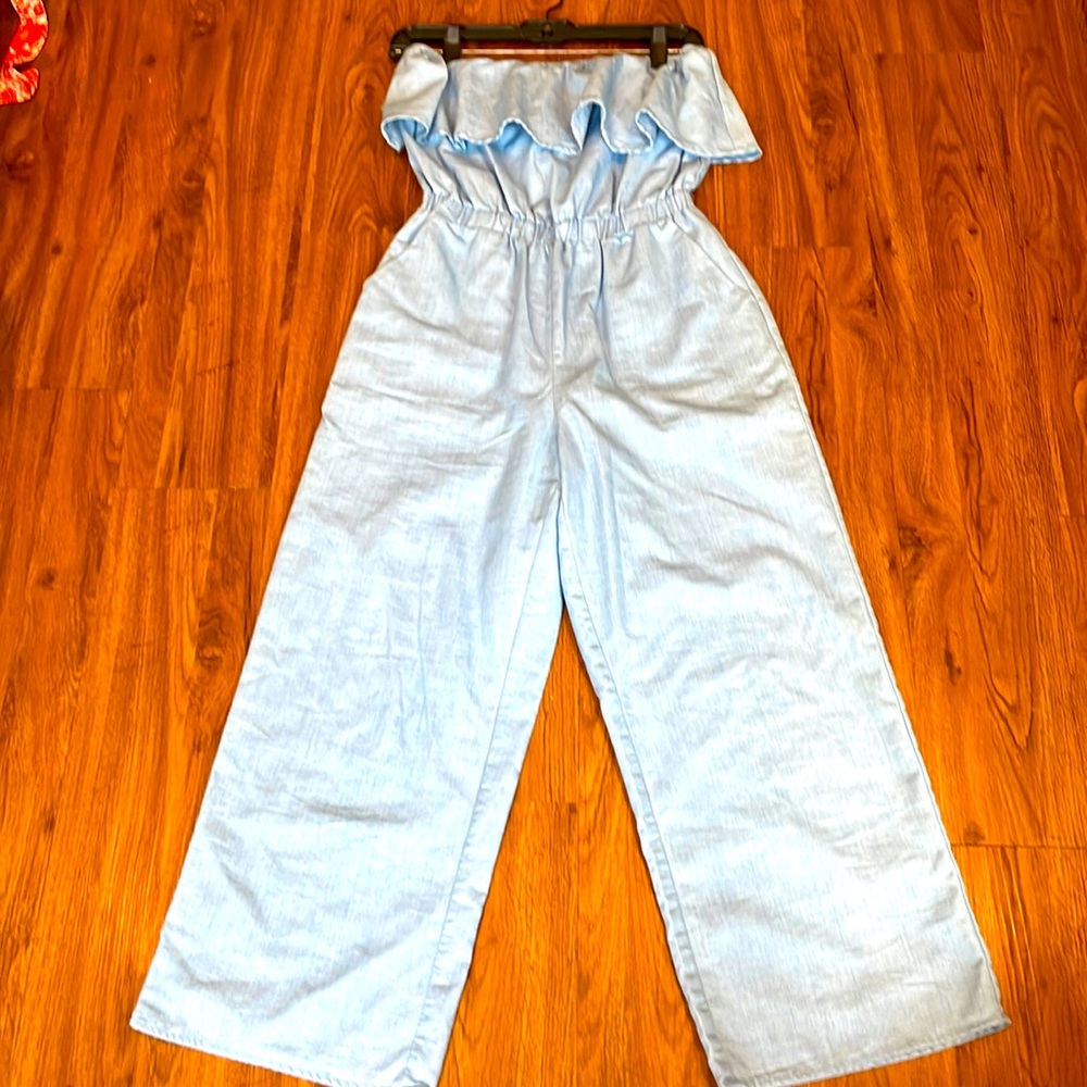 Jean capri romper
